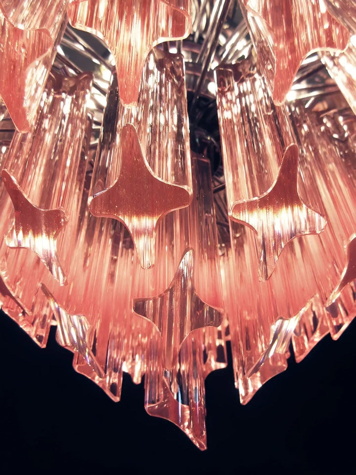 Aurora Lustre Rose Verre Prismes Géométrique - Neutralighting