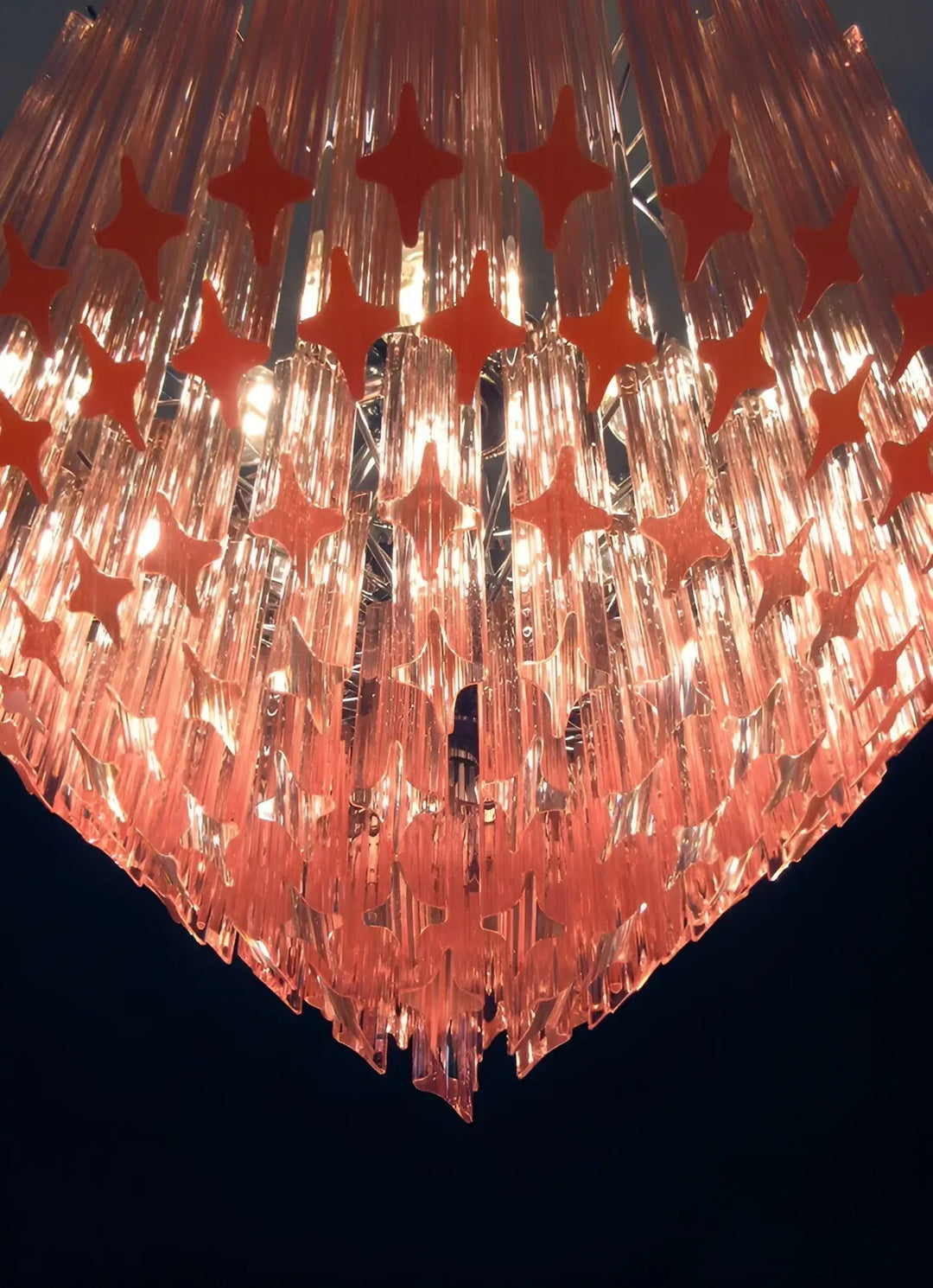 Aurora Lustre Rose Verre Prismes Géométrique - Neutralighting