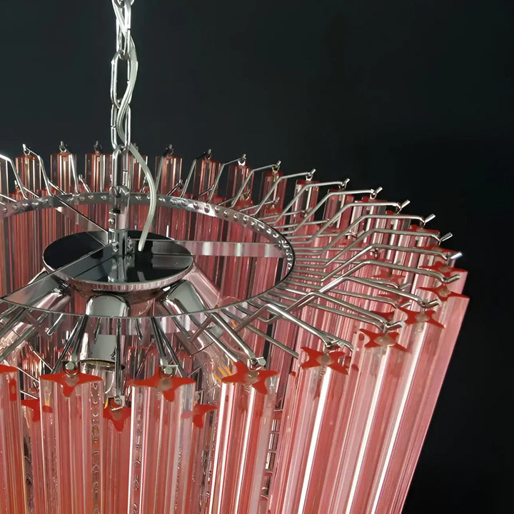 Aurora Lustre Rose Verre Prismes Géométrique - Neutralighting