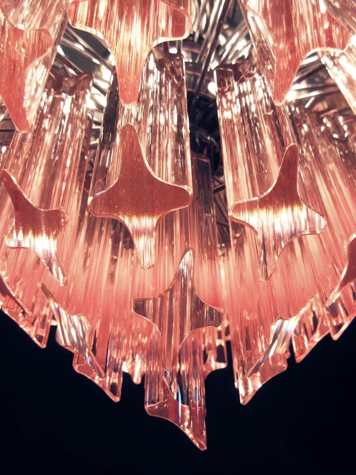 Aurora Lustre Rose Verre Prismes Géométrique - Neutralighting
