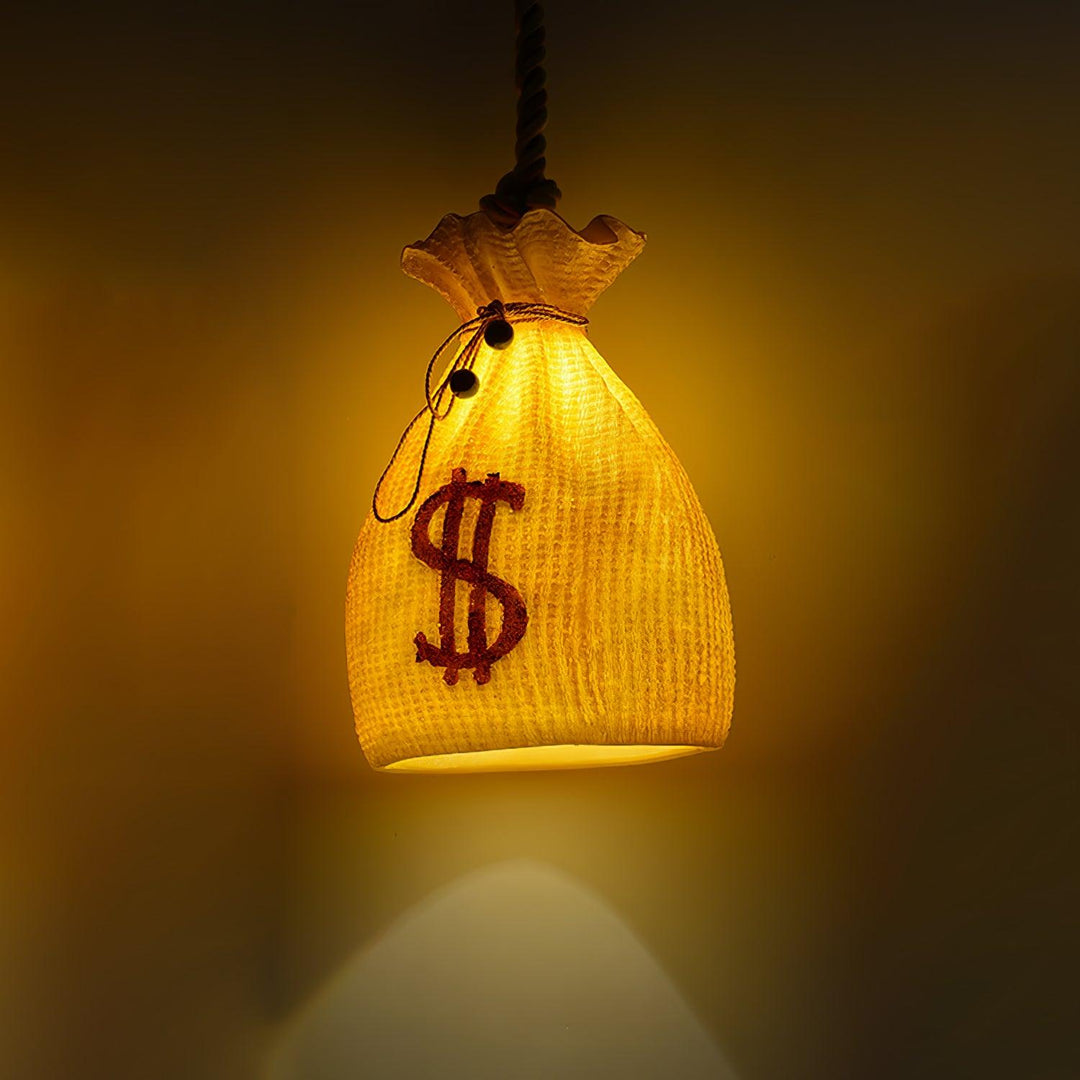 Eurmira Lampe Pendante Poche en Résine Art Unique - Neutralighting