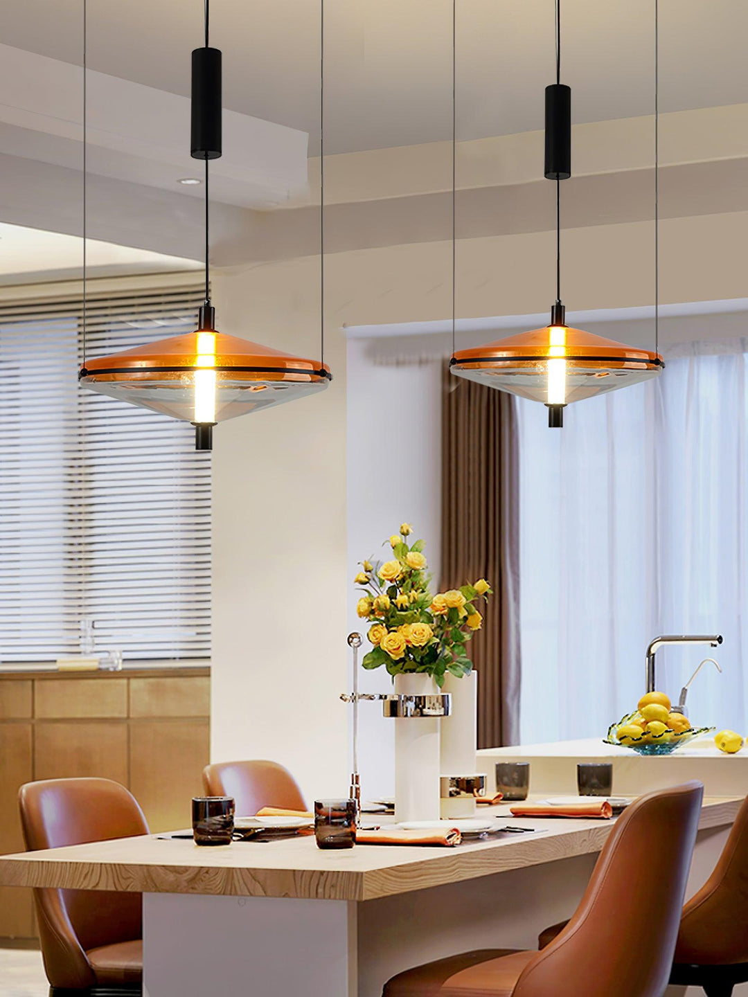Elion Lampe Pendante Acrylique Rétro - Neutralighting