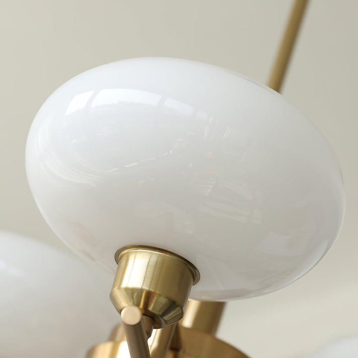 Lustra Suspension en Verre Globe Cadre en Laiton - Neutralighting