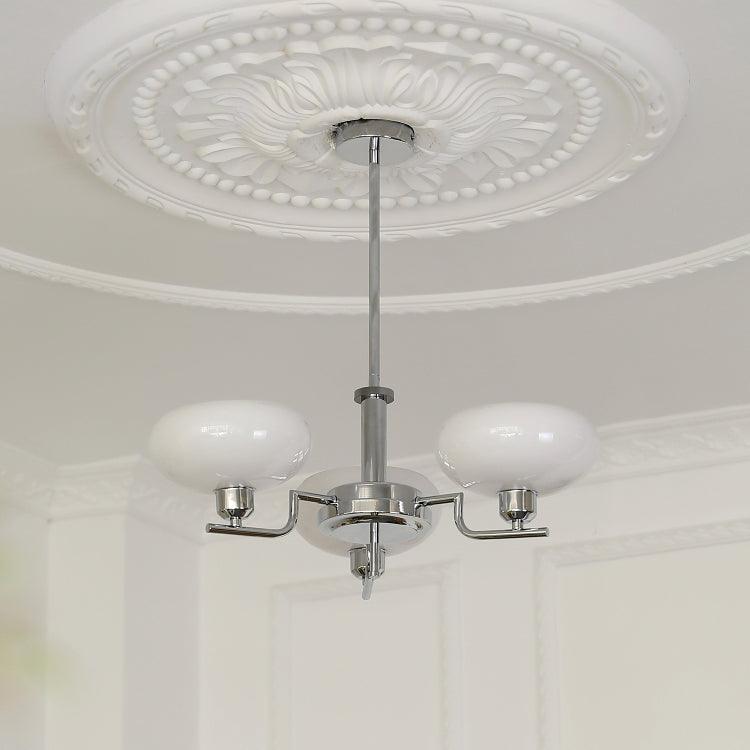 Lustra Suspension en Verre Globe Cadre en Laiton - Neutralighting