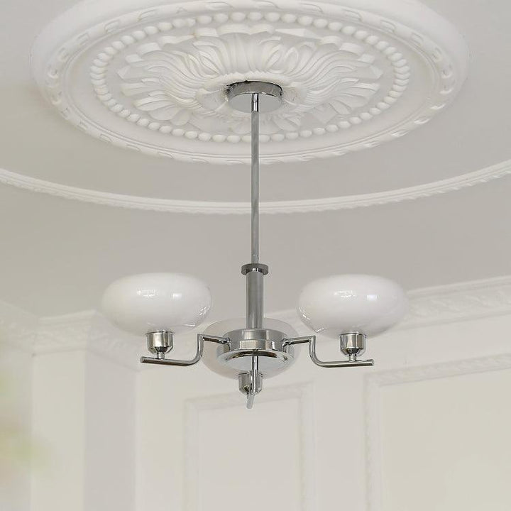 Lustra Suspension en Verre Globe Cadre en Laiton - Neutralighting