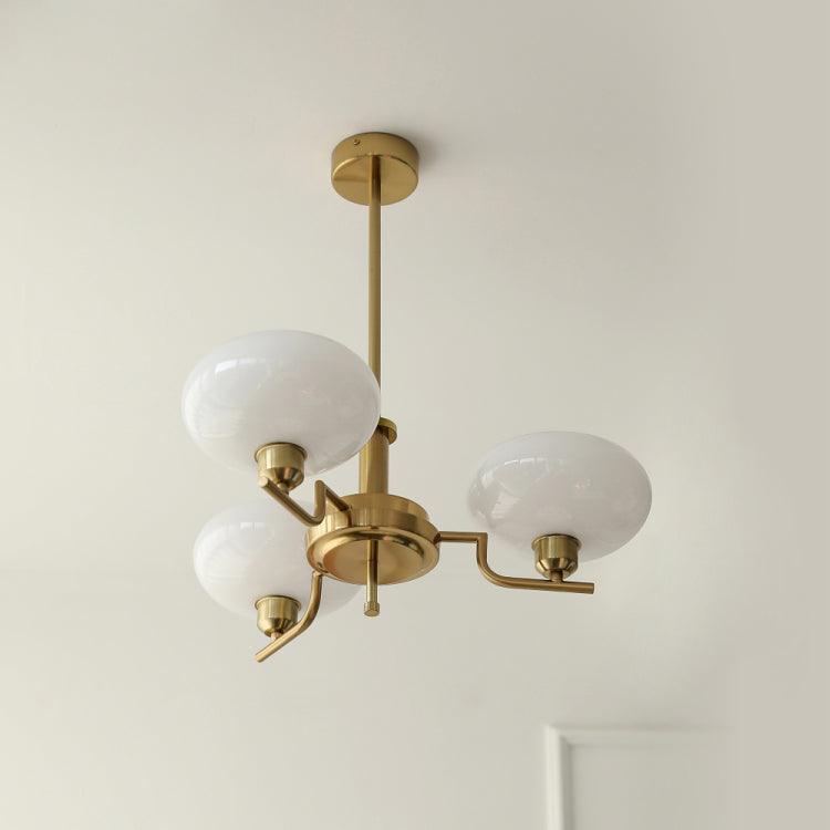 Lustra Suspension en Verre Globe Cadre en Laiton - Neutralighting