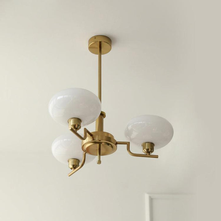 Lustra Suspension en Verre Globe Cadre en Laiton - Neutralighting