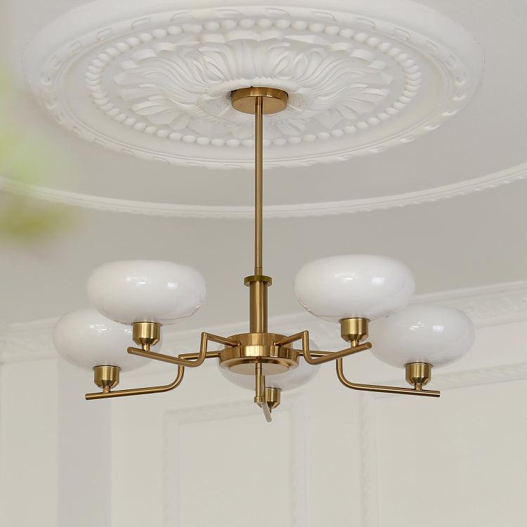 Lustra Suspension en Verre Globe Cadre en Laiton - Neutralighting