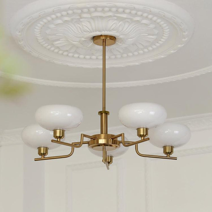Lustra Suspension en Verre Globe Cadre en Laiton - Neutralighting