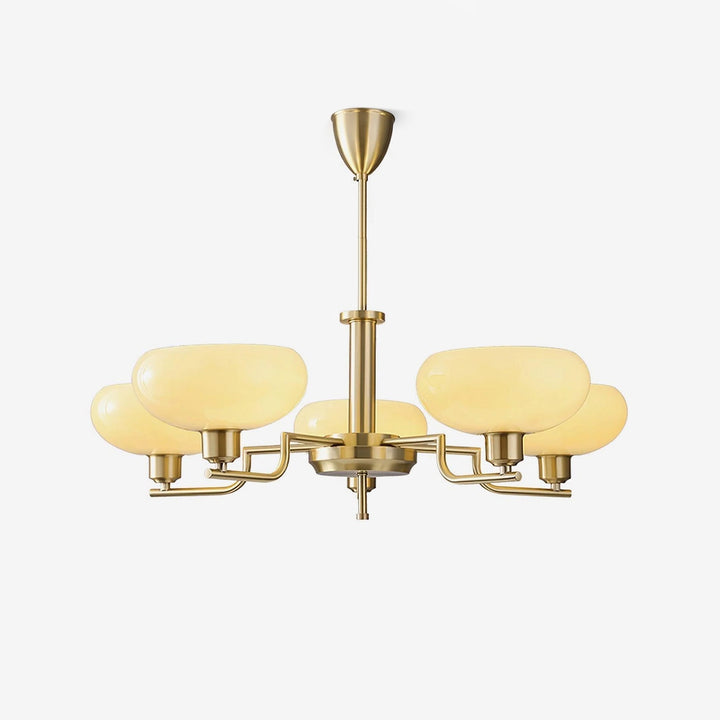 Lustra Suspension en Verre Globe Cadre en Laiton - Neutralighting
