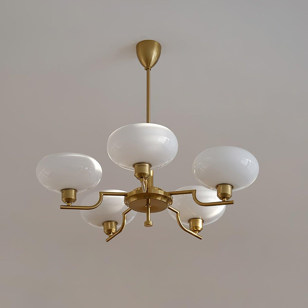 Lustra Suspension en Verre Globe Cadre en Laiton - Neutralighting