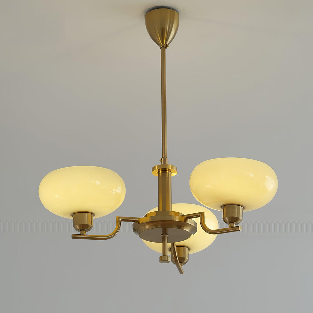 Lustra Suspension en Verre Globe Cadre en Laiton - Neutralighting