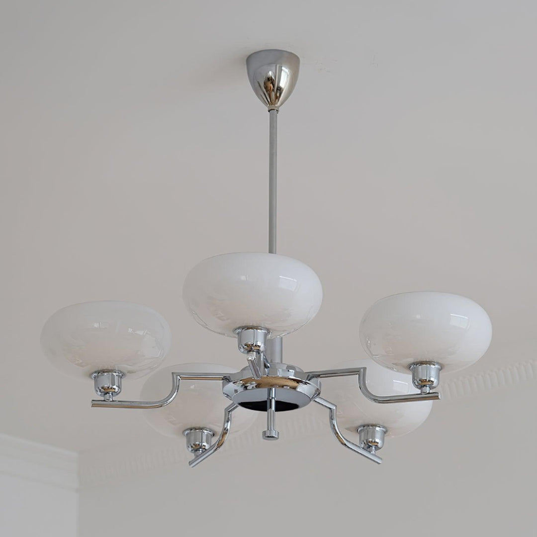 Lustra Suspension en Verre Globe Cadre en Laiton - Neutralighting