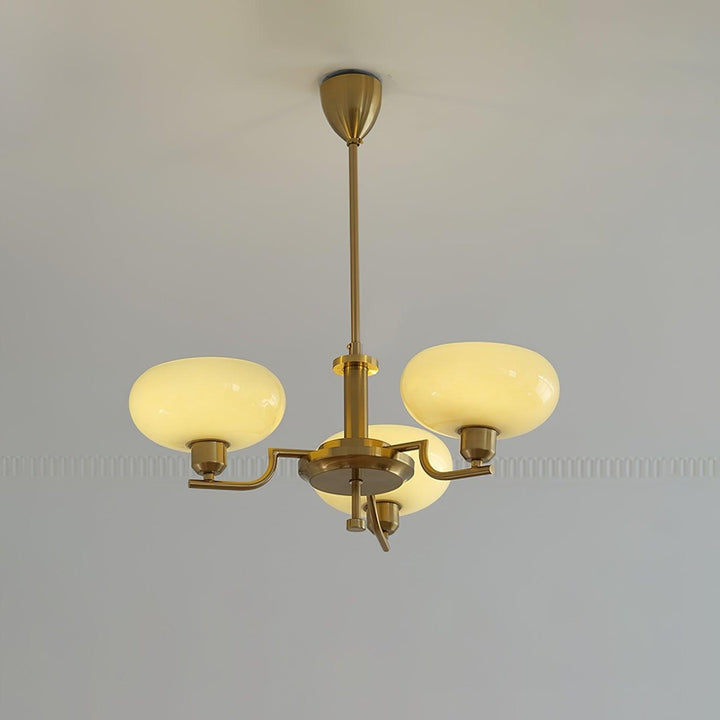 Lustra Suspension en Verre Globe Cadre en Laiton - Neutralighting