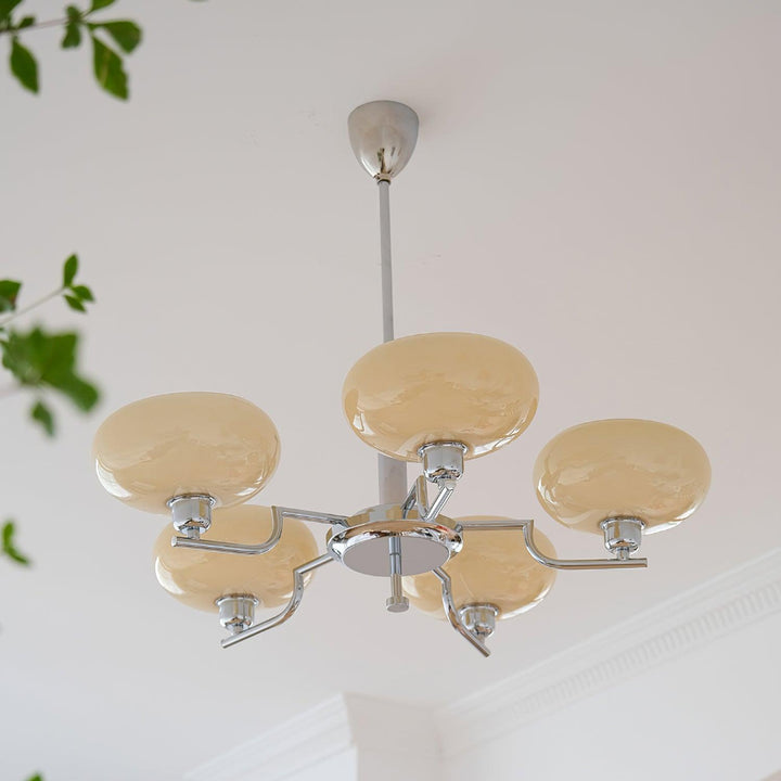 Lustra Suspension en Verre Globe Cadre en Laiton - Neutralighting