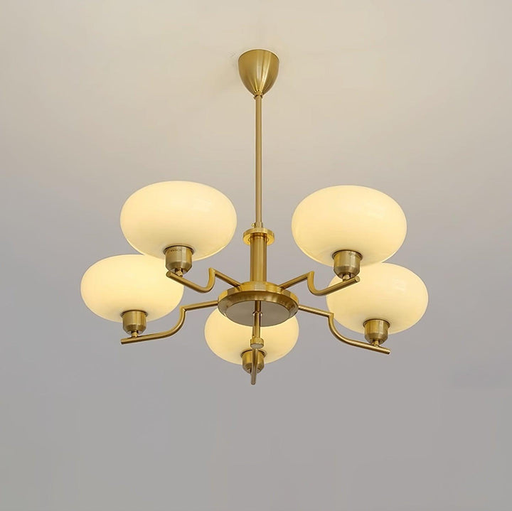 Lustra Suspension en Verre Globe Cadre en Laiton - Neutralighting