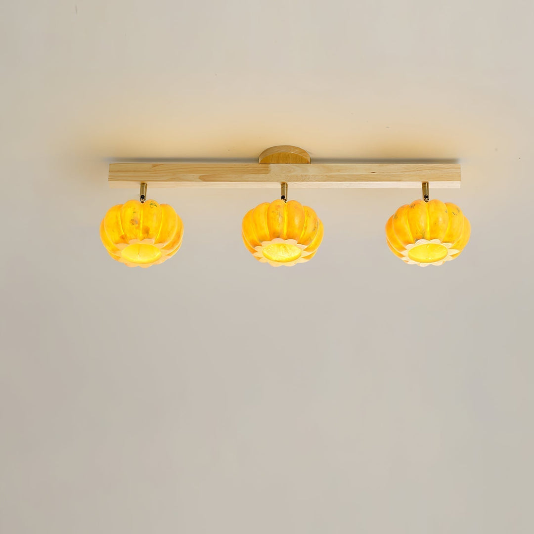 Muto Plafonnier Moderne Bois Résine Chambre à Coucher Couloir - Neutralighting