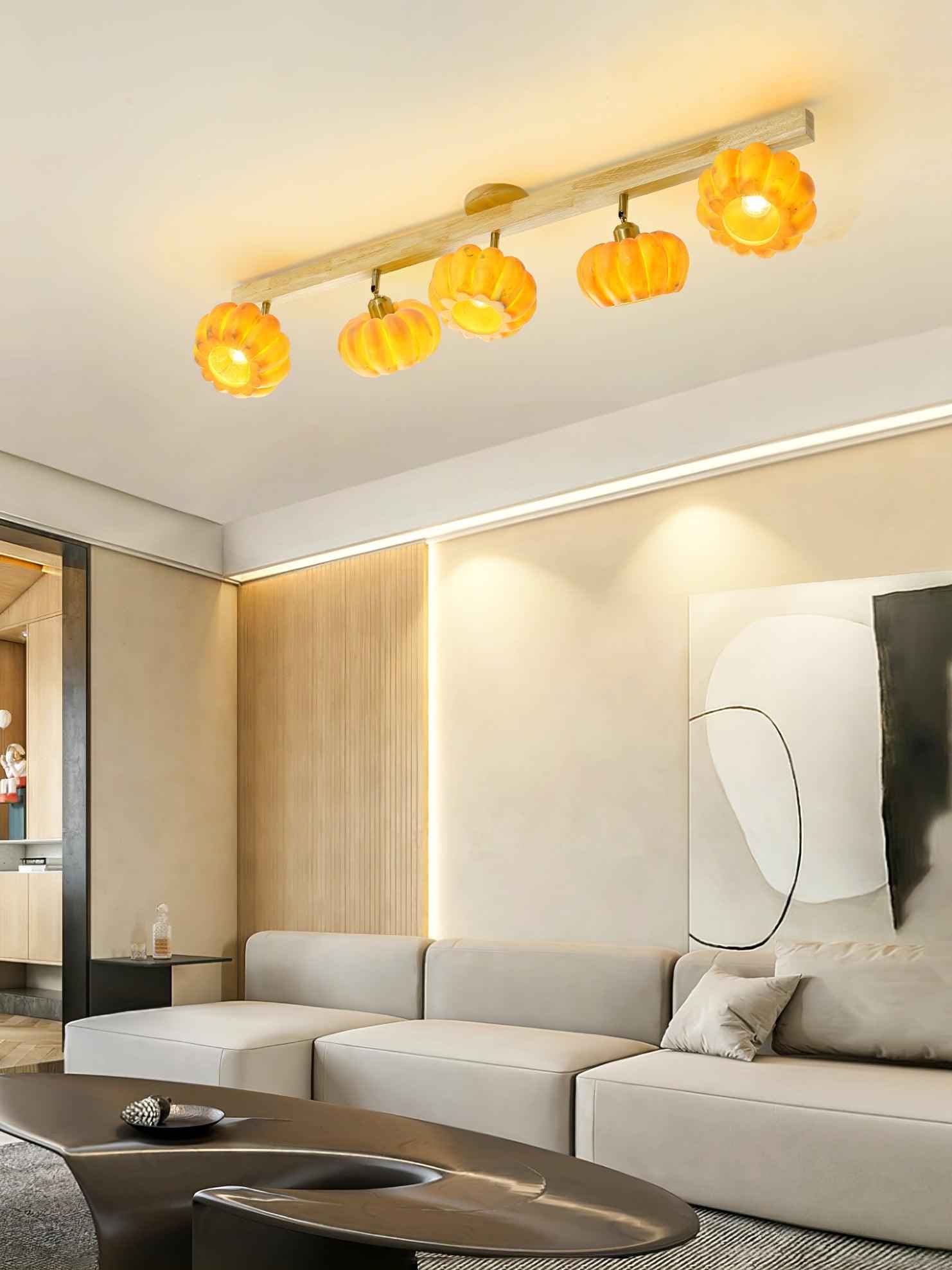 Lampe Pumpkin en Verre – Design Contemporain
