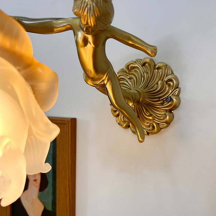 Arque Applique Murale Rose en Verre - Neutralighting
