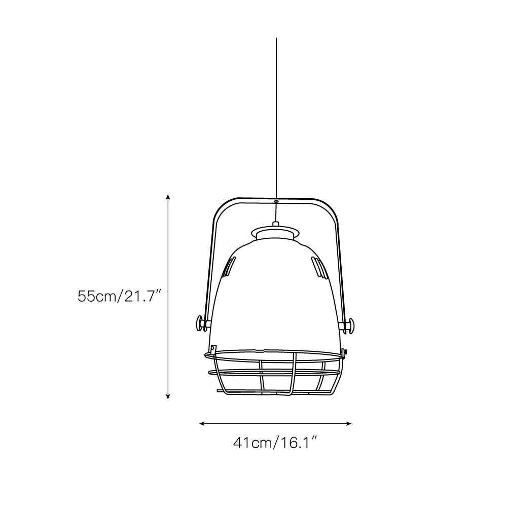 Cenore Suspension Industrielle Vintage - Neutralighting