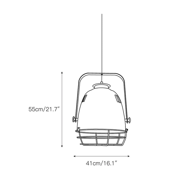 Cenore Suspension Industrielle Vintage - Neutralighting