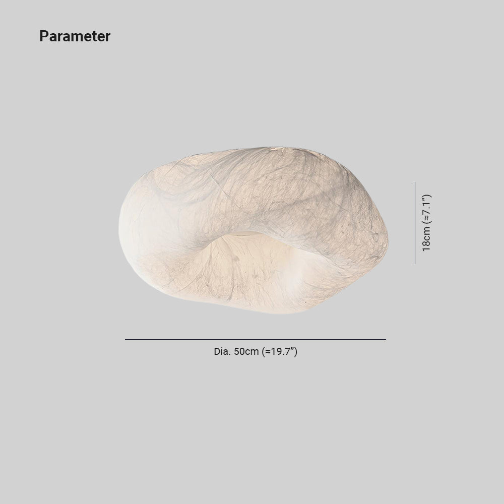 Yunduo Plafonnier Soie Nuage Forme Moderne Docos