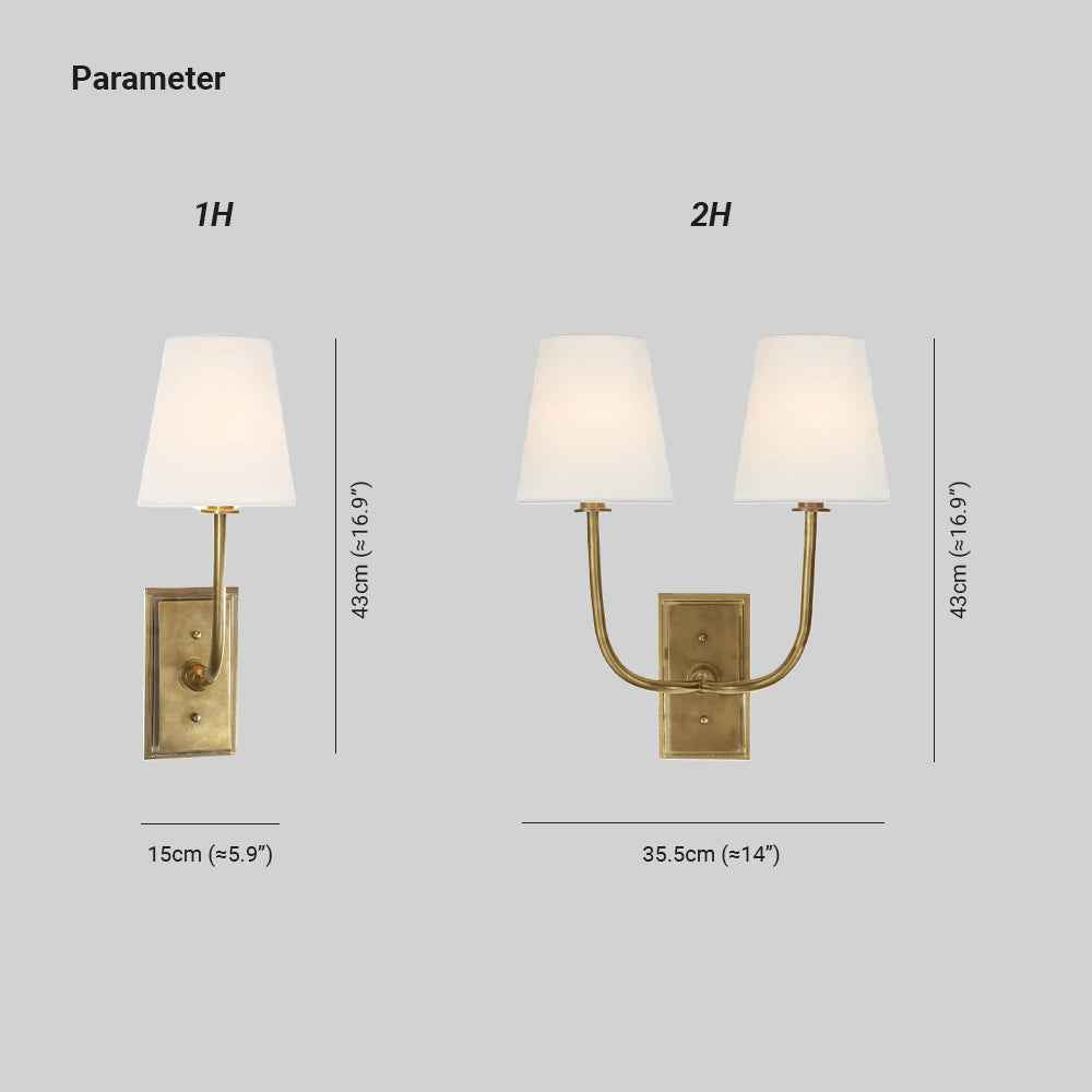 Applique Murale Esther Laiton LED