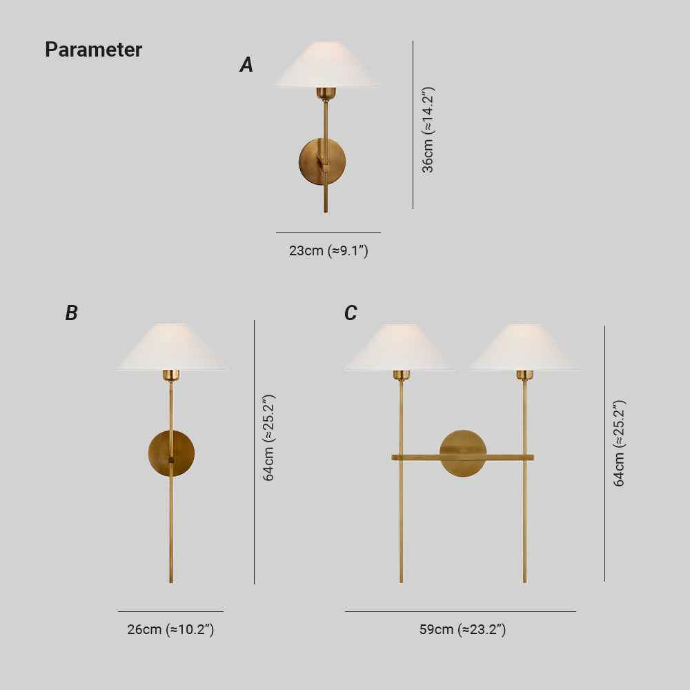 Genevieve Applique Murale en Tissu - Neutralighting