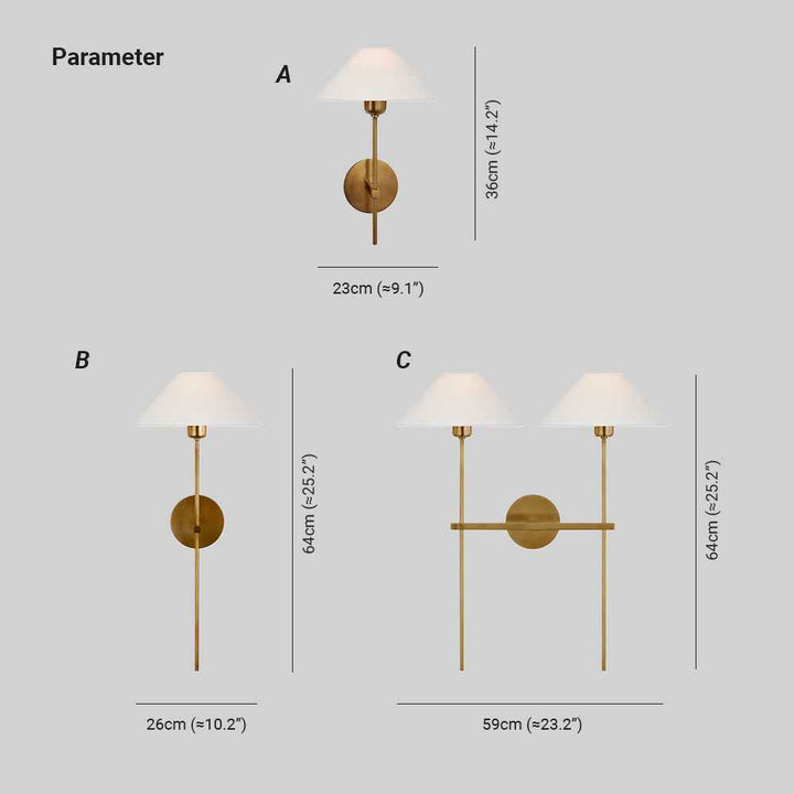 Genevieve Applique Murale en Tissu - Neutralighting