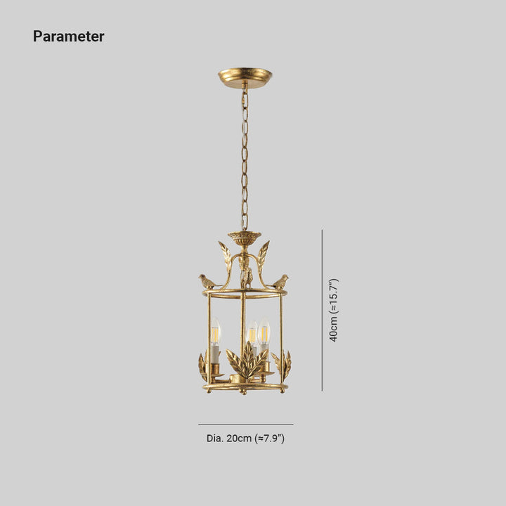 Sova Suspension Lanterne de Style Baroque - Neutralighting
