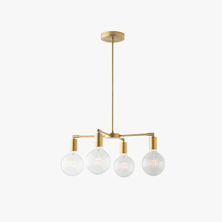 Valentina Moderne LED Métal Verre Lustre Chambre à Coucher - Neutralighting