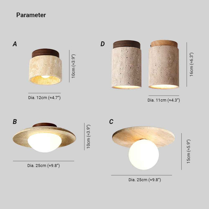 Plafonnier Arisha Verre LED V16