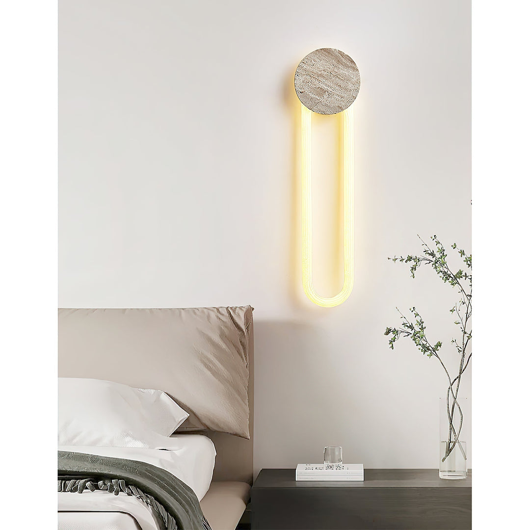 Avynor Applique Murale et Minimaliste en Travertin - Neutralighting