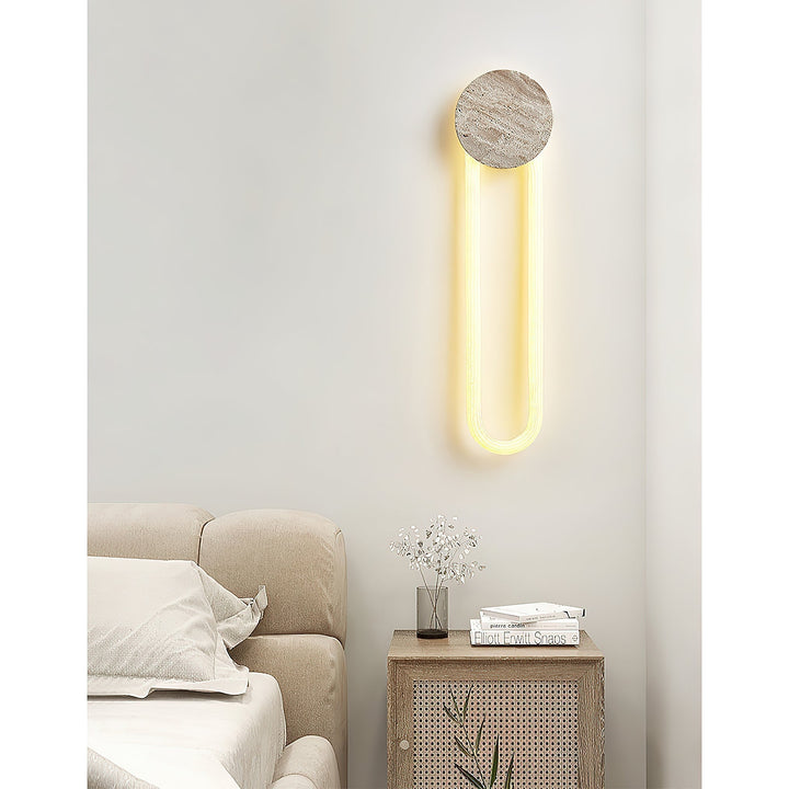Avynor Applique Murale et Minimaliste en Travertin - Neutralighting
