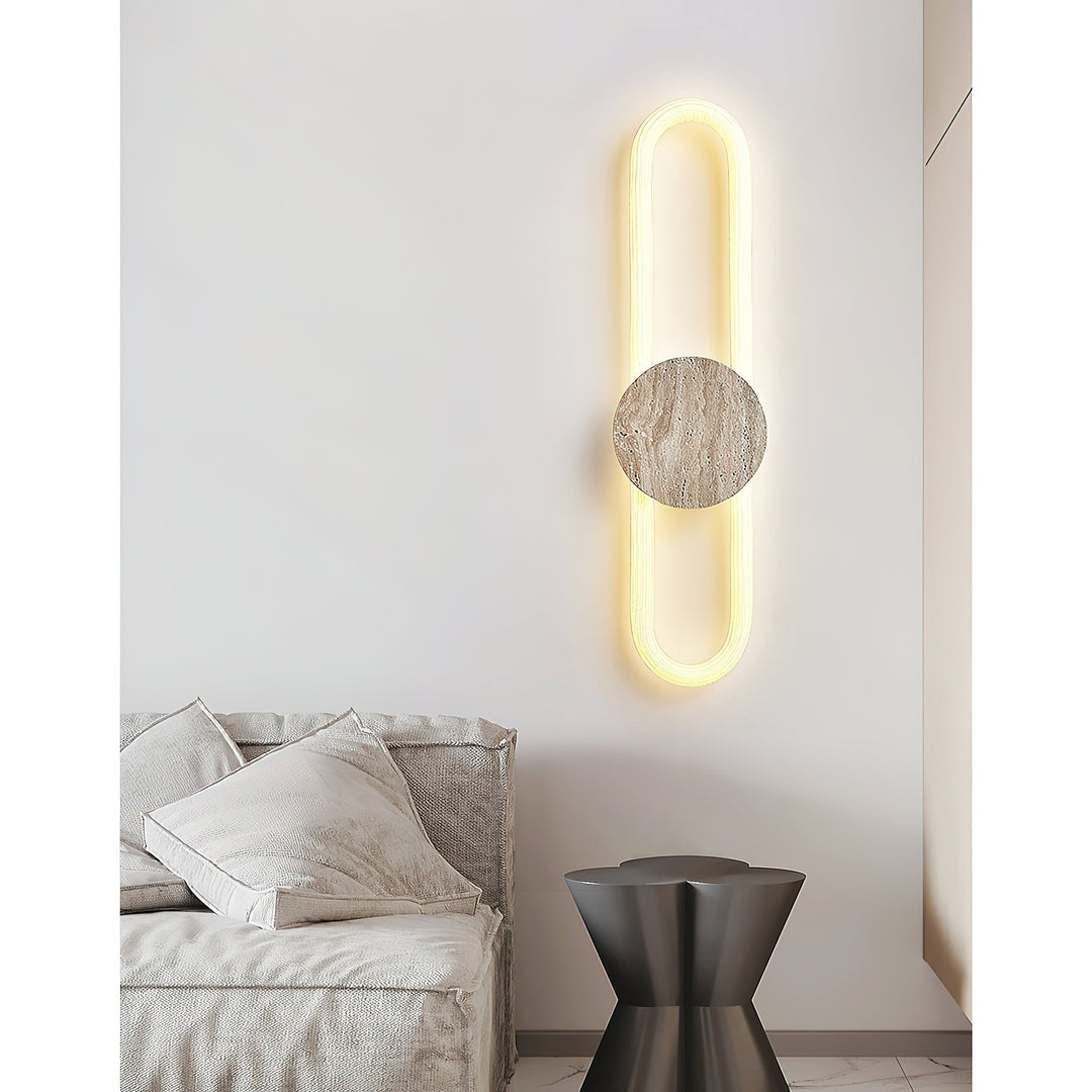 Avynor Applique Murale et Minimaliste en Travertin - Neutralighting