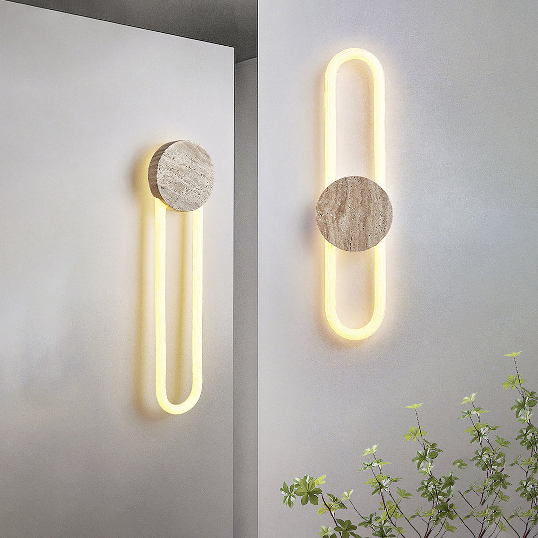 Avynor Applique Murale et Minimaliste en Travertin - Neutralighting