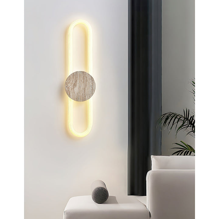 Avynor Applique Murale et Minimaliste en Travertin - Neutralighting