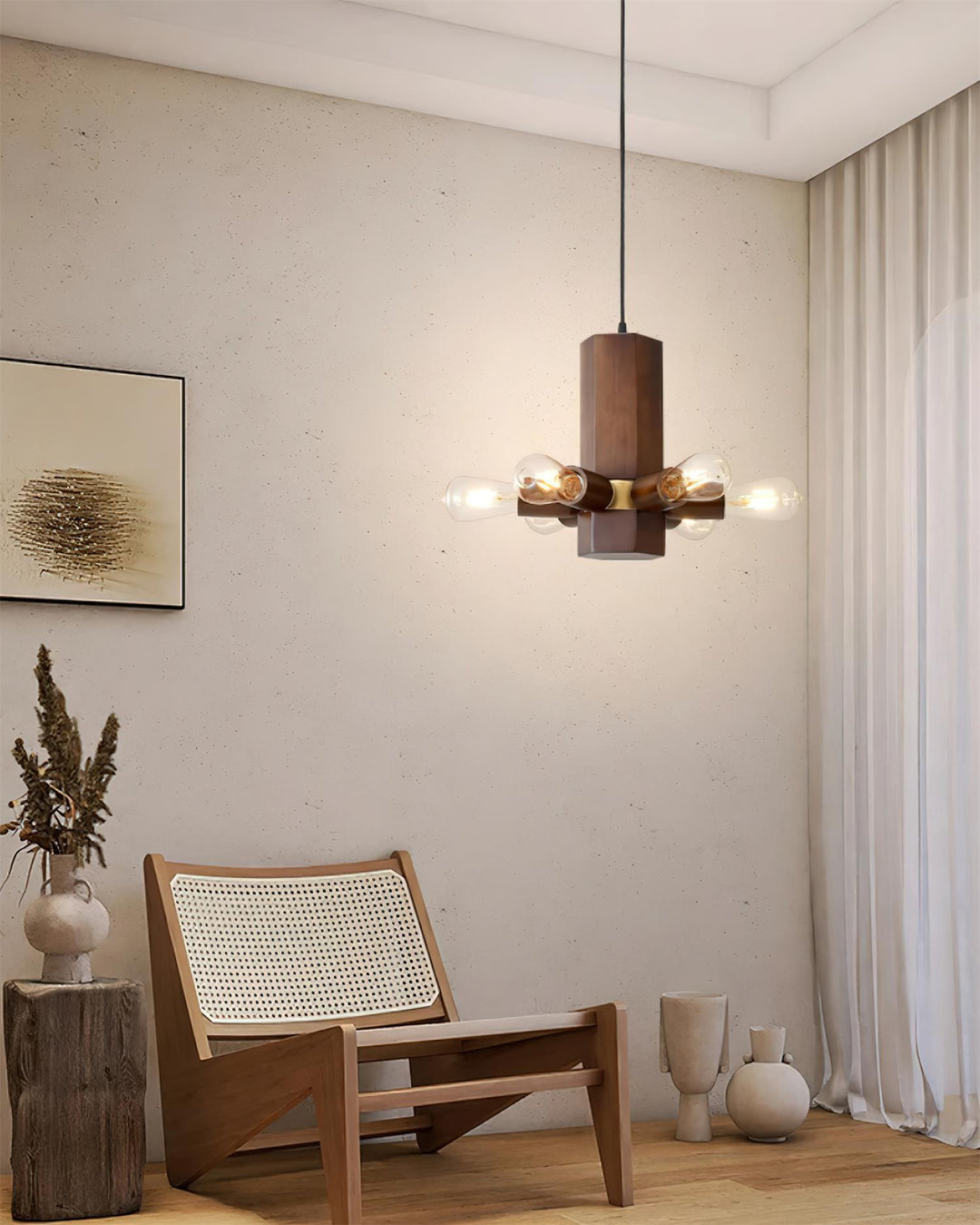Radia Suspension Bois Exposé Industriel - Neutralighting