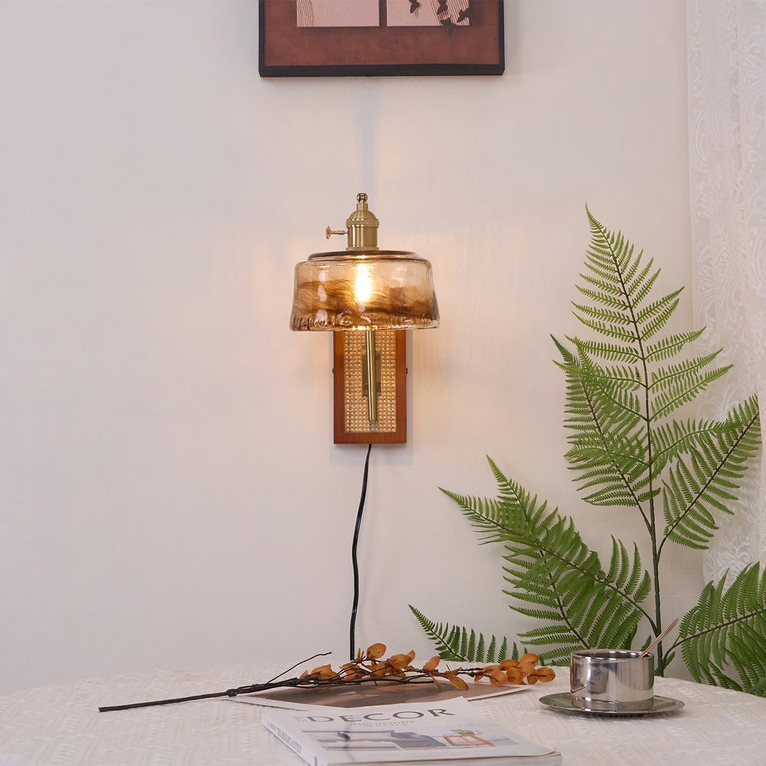 Cusorion Premium Nordic Art Glass Bamboo Wall Lamp - Neutralighting