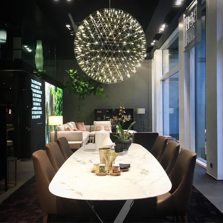 Ivthayra Lampe Pendante Boule Dorée de Luxe Postmoderne - Neutralighting