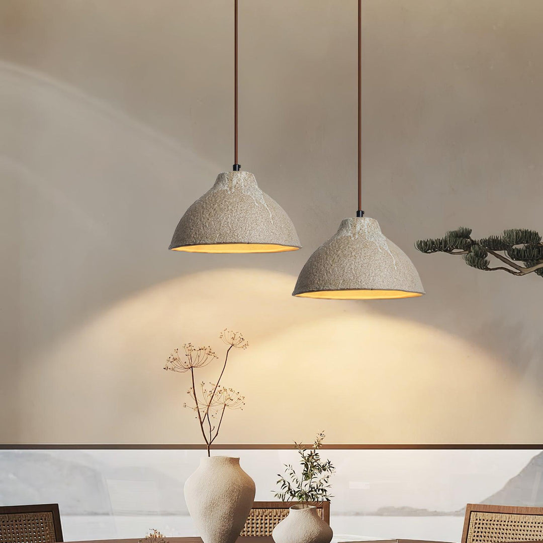 Maple Suspension en céramique texturée - Neutralighting
