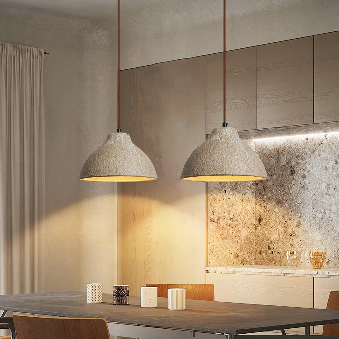 Maple Suspension en céramique texturée - Neutralighting