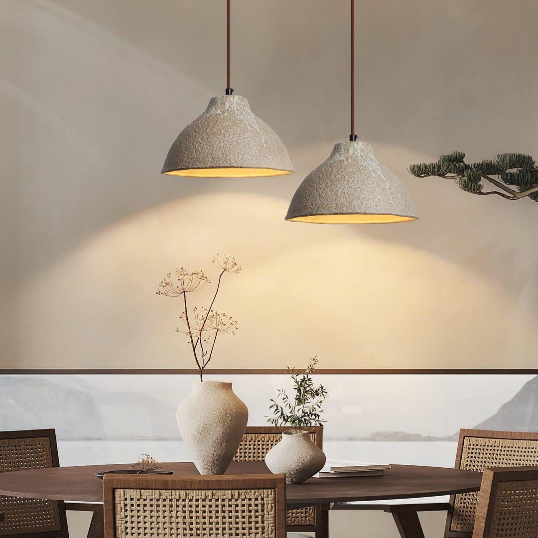 Maple Suspension en céramique texturée - Neutralighting