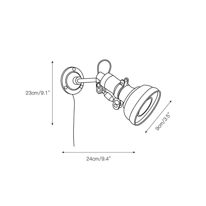 Lampe Murale en Métal Vintage Rocker Arm Allirora - Neutralighting