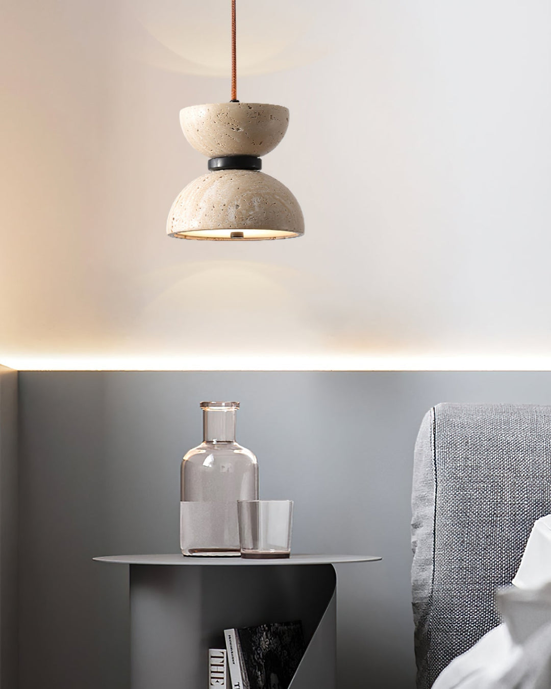 Tersus Suspension Hourglass en Travertin - Neutralighting