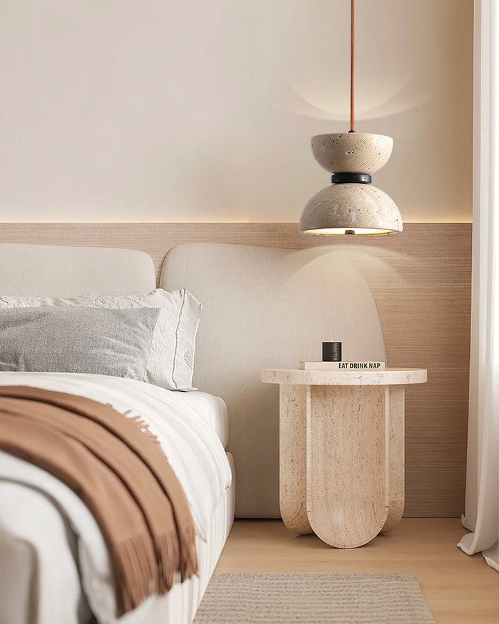 Tersus Suspension Hourglass en Travertin - Neutralighting