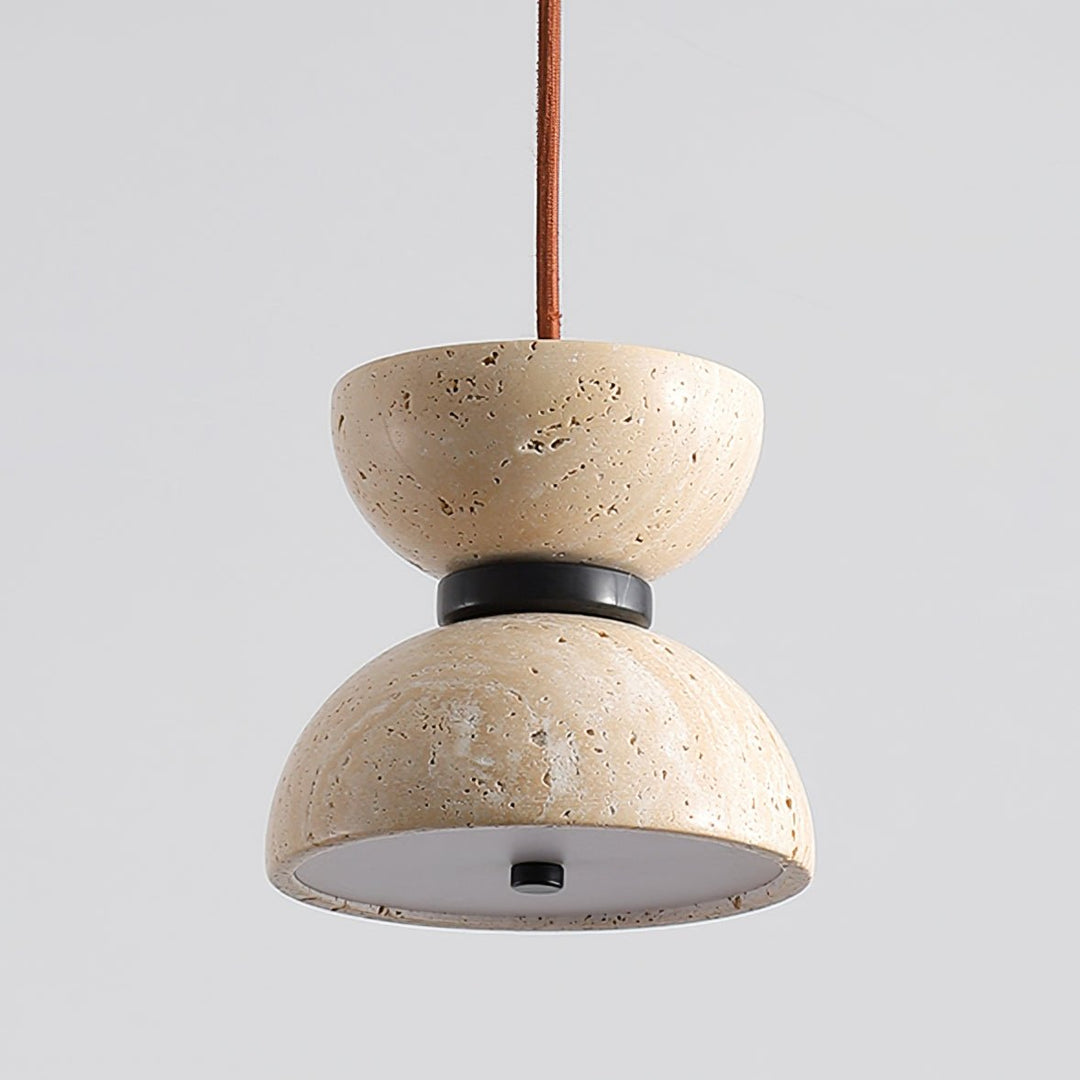 Tersus Suspension Hourglass en Travertin - Neutralighting