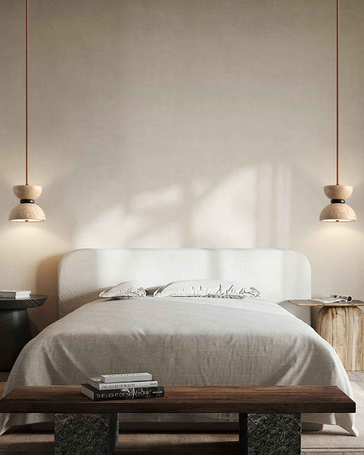 Tersus Suspension Hourglass en Travertin - Neutralighting