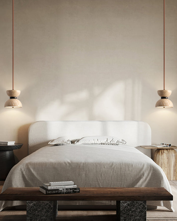 Tersus Suspension Hourglass en Travertin - Neutralighting