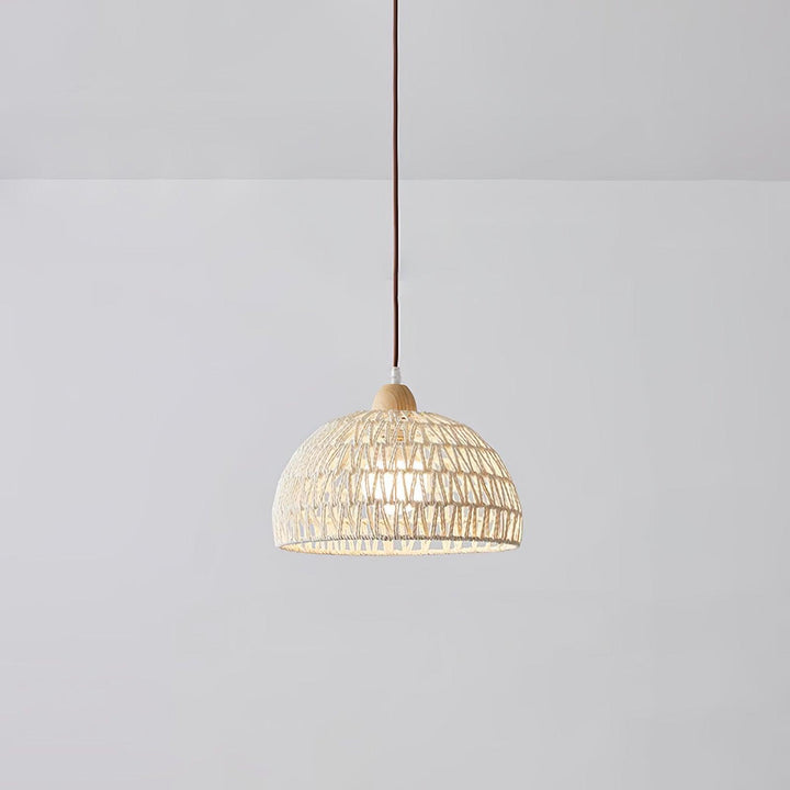 Calyran Lampe Pendante en Rotin et Bois - Neutralighting